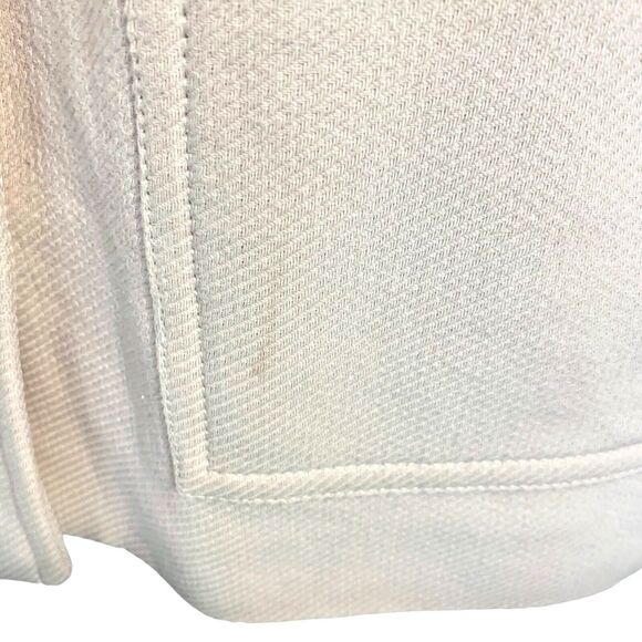 Banana Republic Women's 100% Cotton Military Cadet Jacket Size Large Ivory Cream - Picture 6 of 10